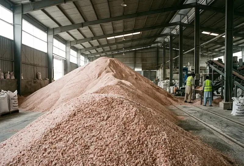 Bulk fine grain edible Himalayan pink salt, 0.5mm to 1mm distribution